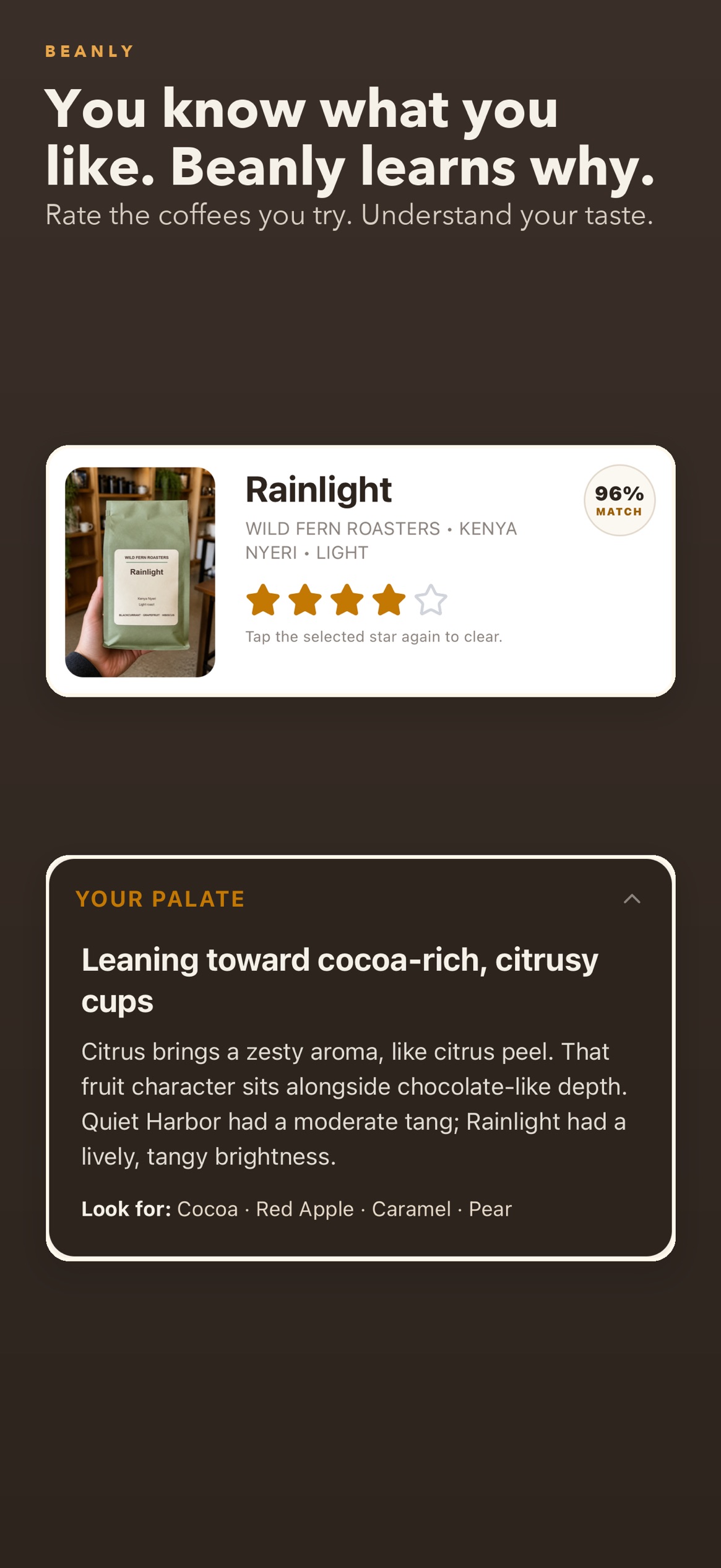 Beanly App Store screenshot 2