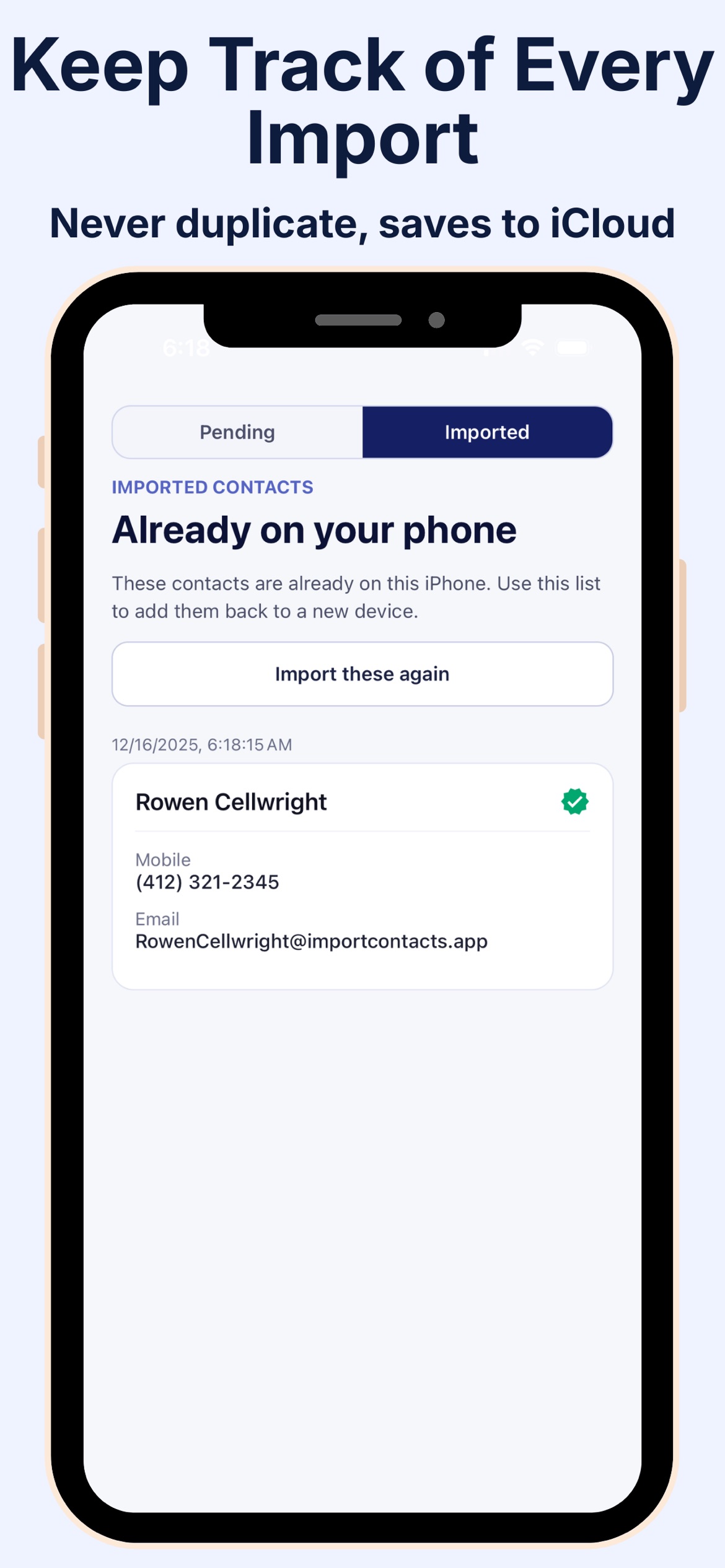 Import Contacts App Store screenshot 3