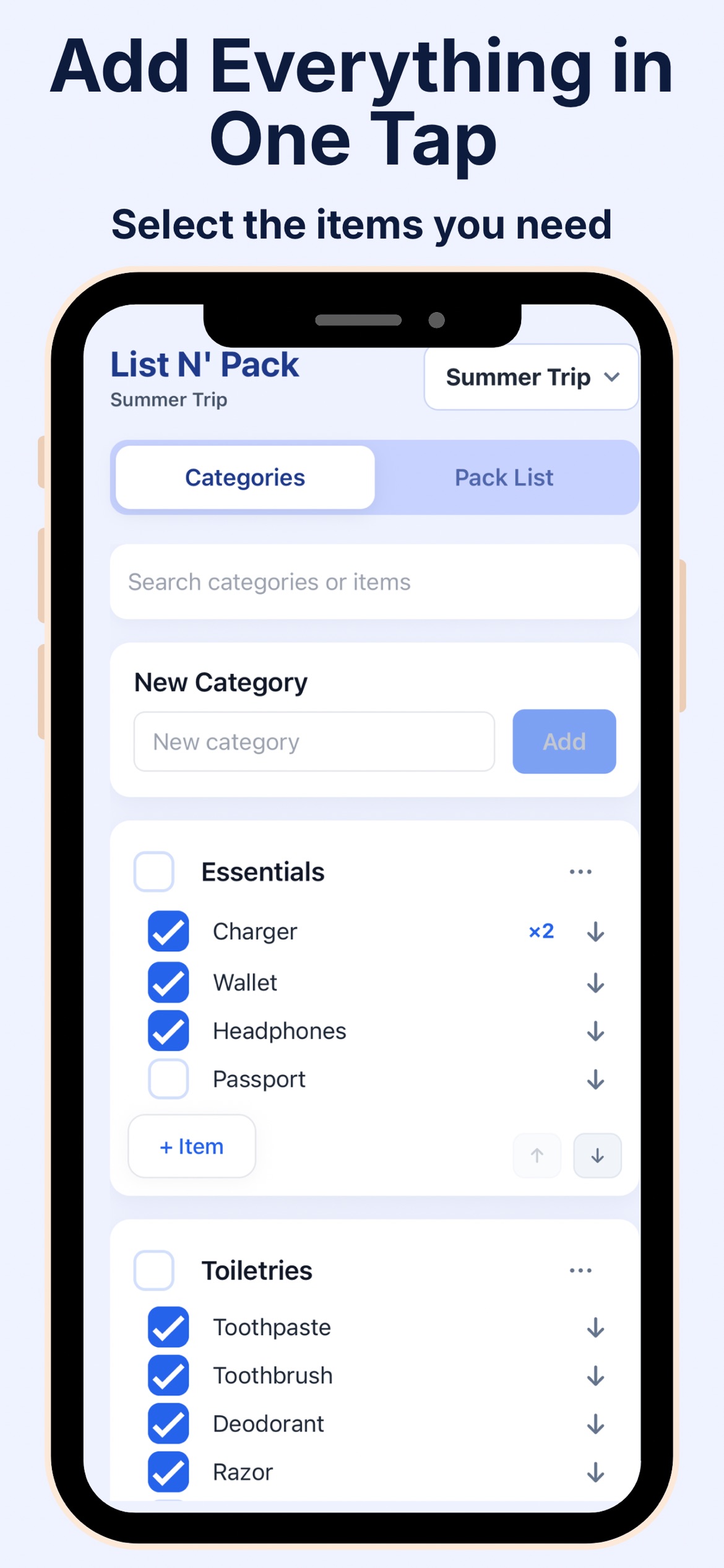 List N’ Pack App Store screenshot 2